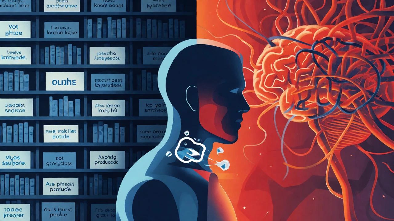 Conceptual art showing the gap between passive knowledge and active speech